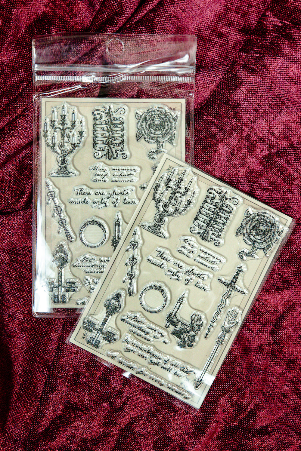 Candlelit Remembrance Clear Stamps - detail 1