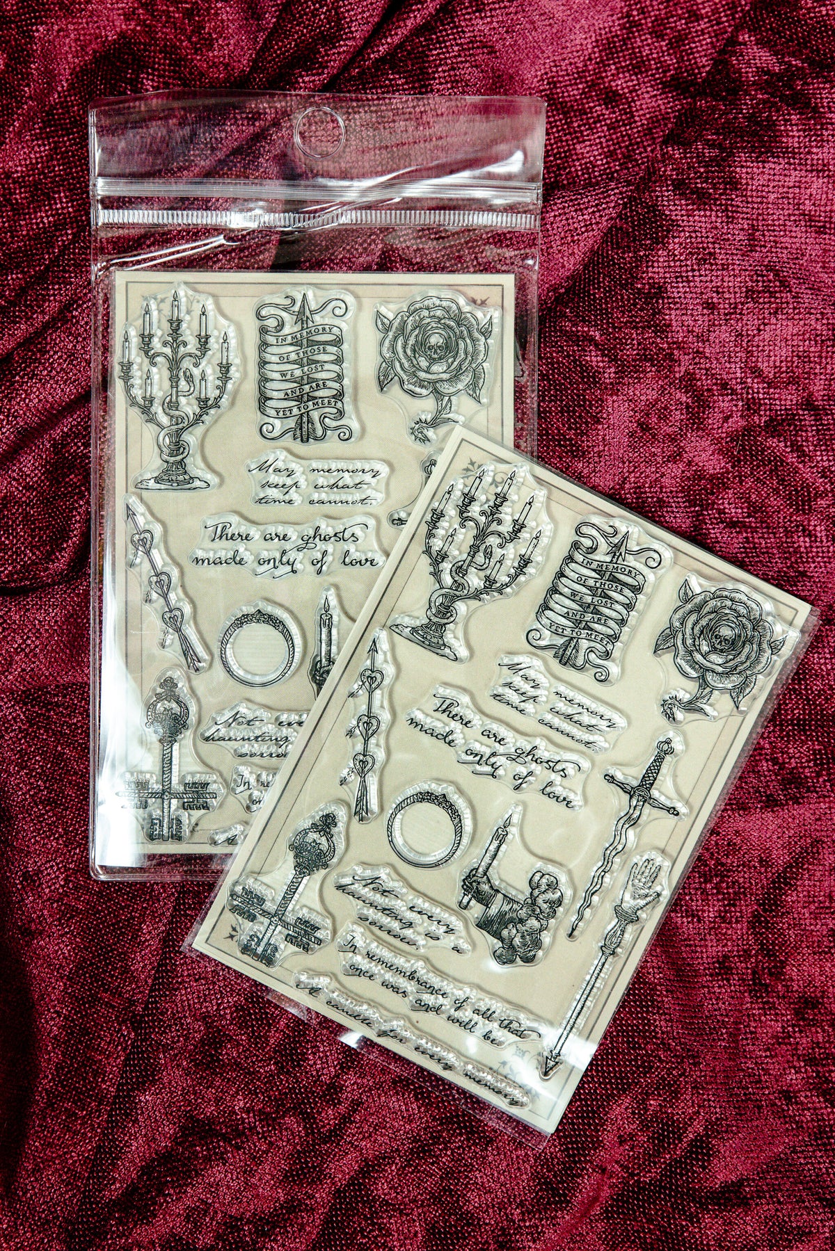 Candlelit Remembrance Clear Stamps - detail 1