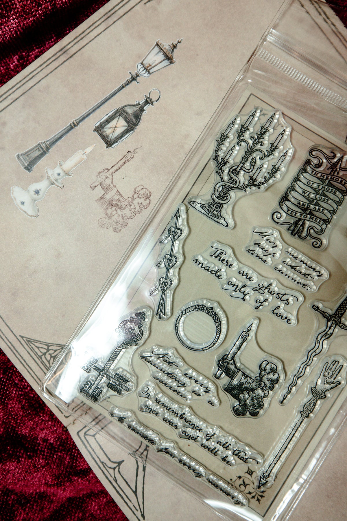 Candlelit Remembrance Clear Stamps - detail 4