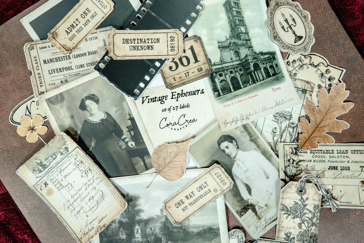 Vintage Ephemera Sticker Pack - detail 3