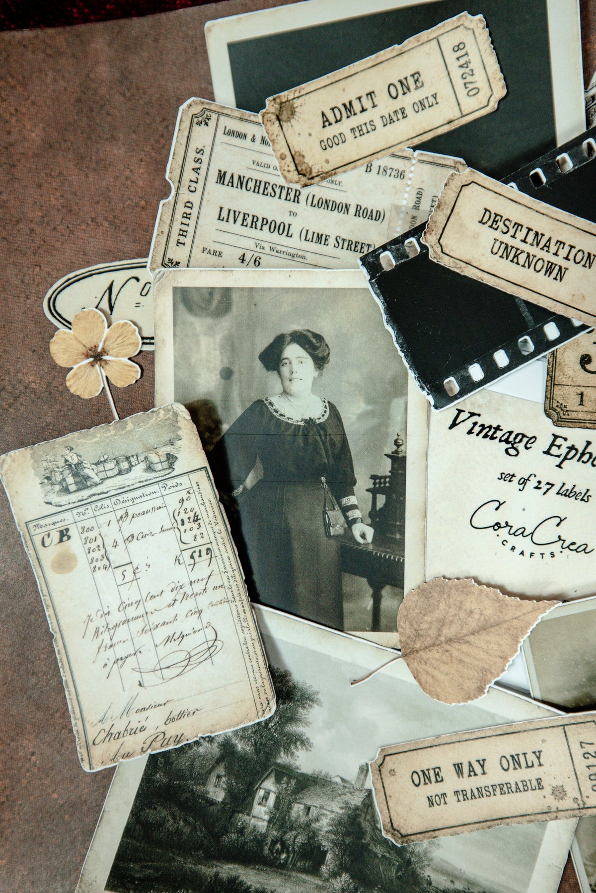 Vintage Ephemera Sticker Pack - detail 4