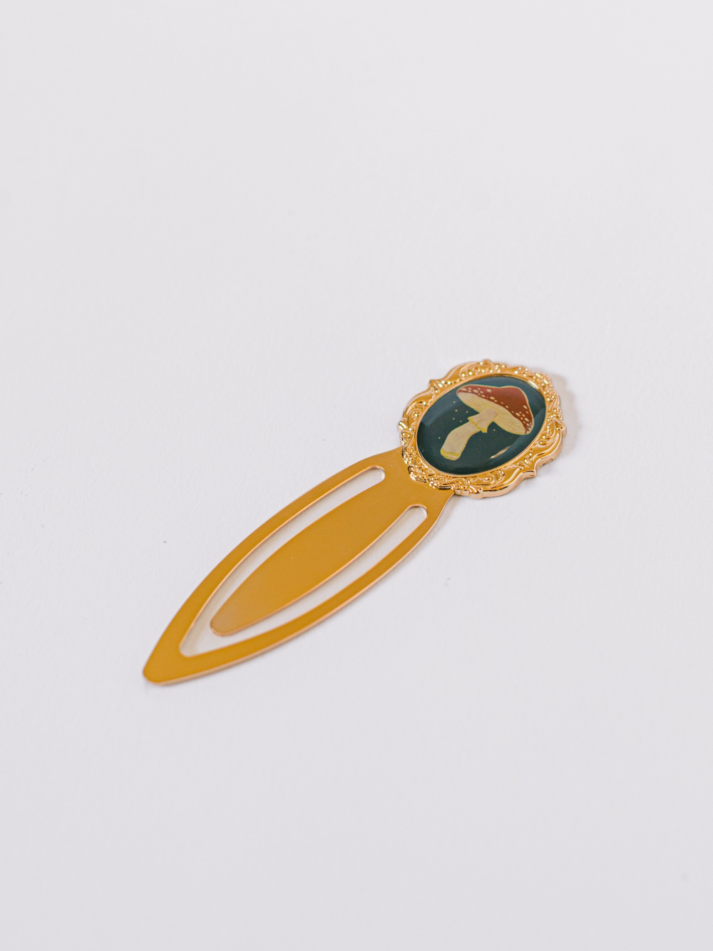 Mushroom Metal Clip Bookmark
