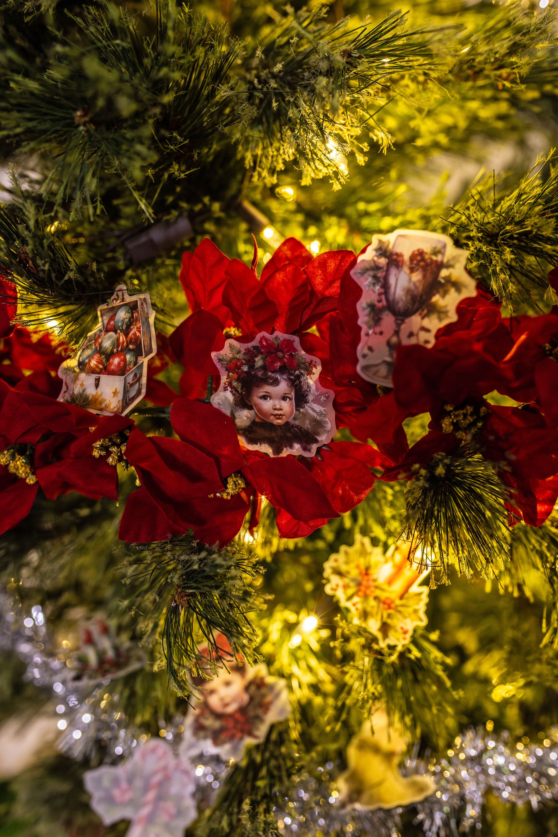 Vintage Christmas Stickers Pack