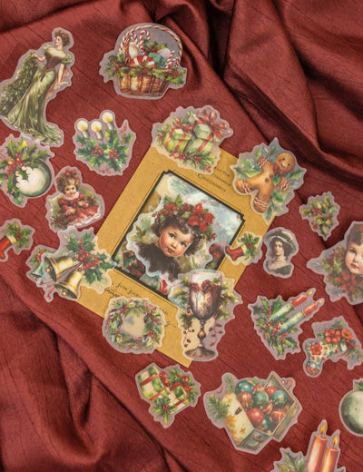 Vintage Christmas Stickers Pack