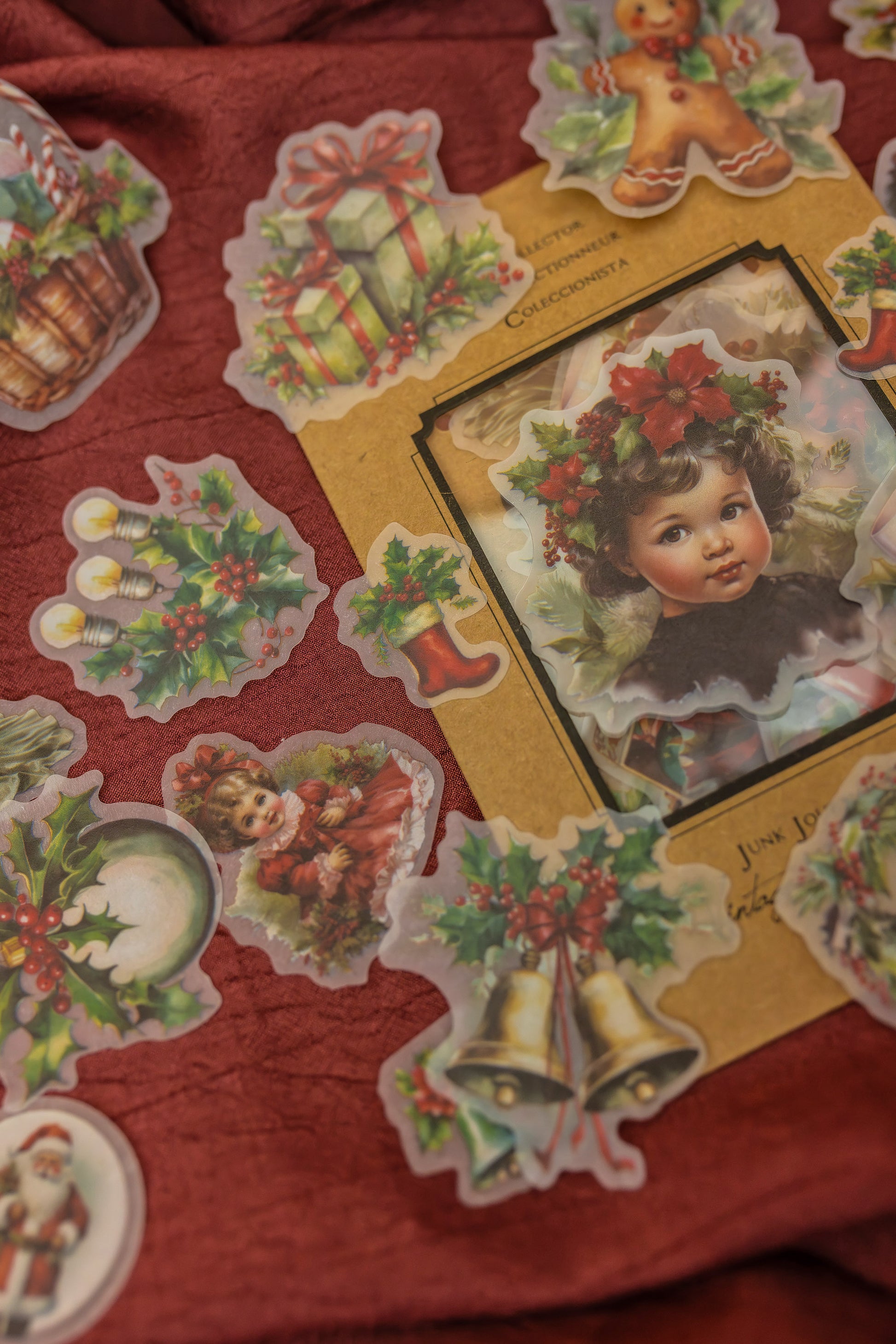 Vintage Christmas Stickers Pack
