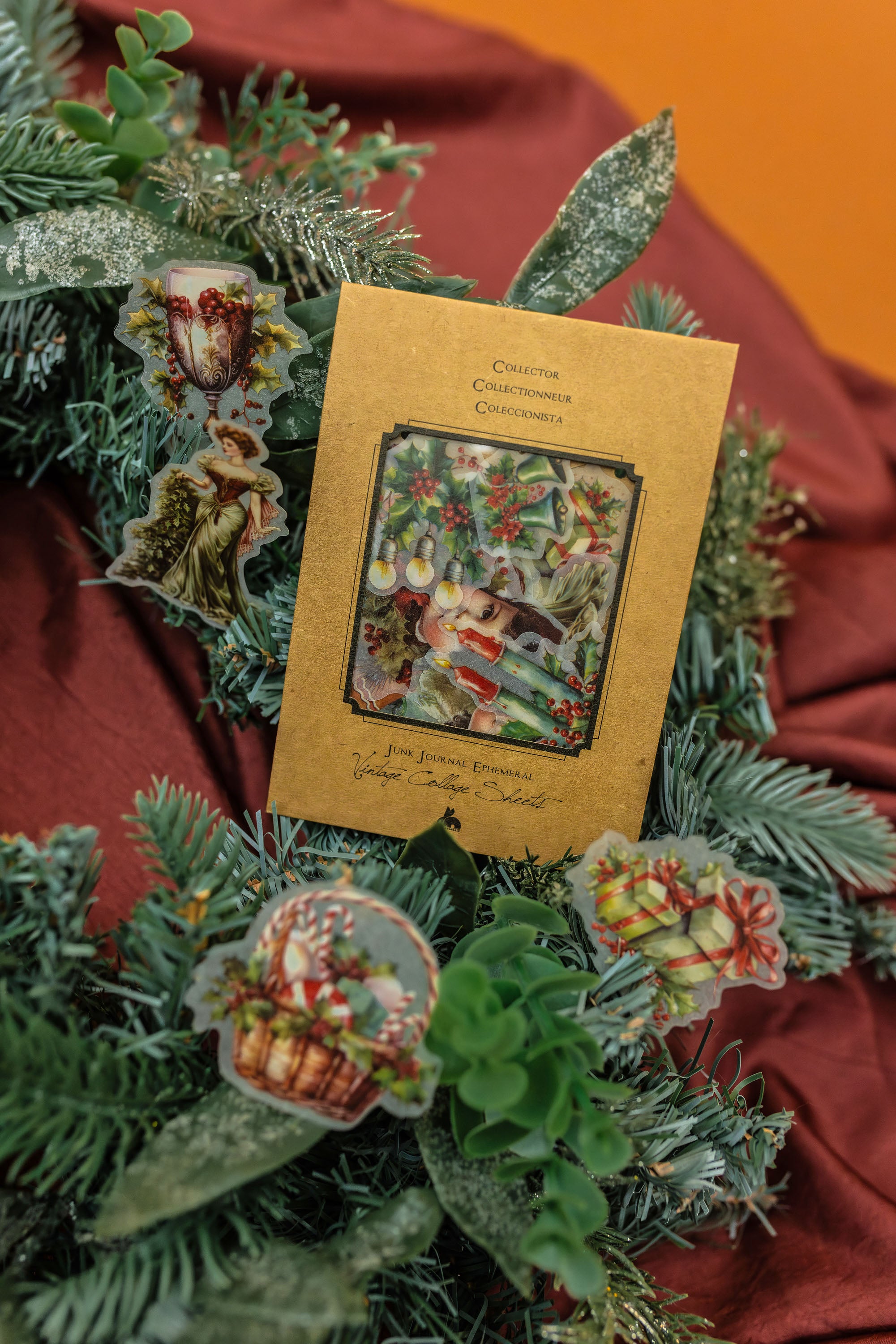 Vintage Christmas Stickers Pack