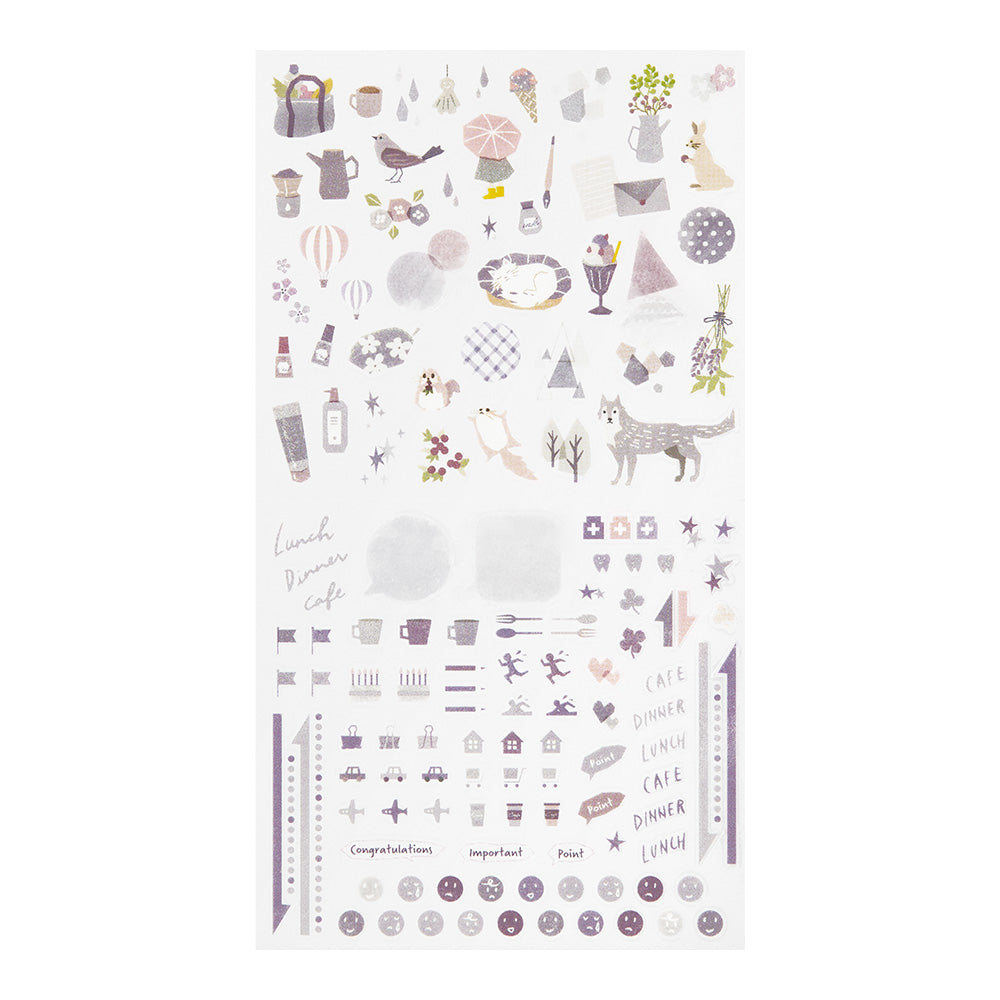 Color Lavender | Midori Planner Sticker Sheet