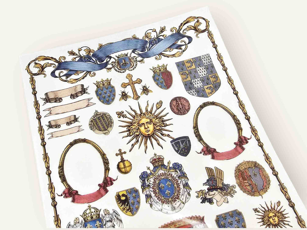 Royal Emblems Transfer Stickers