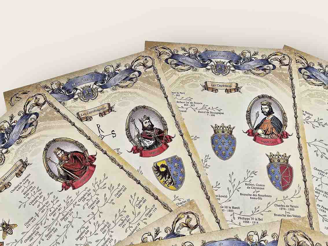 Monarchy Genealogy Paper Set — Papers | CoraCreaCrafts