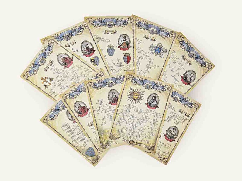 Monarchy Genealogy Paper Set