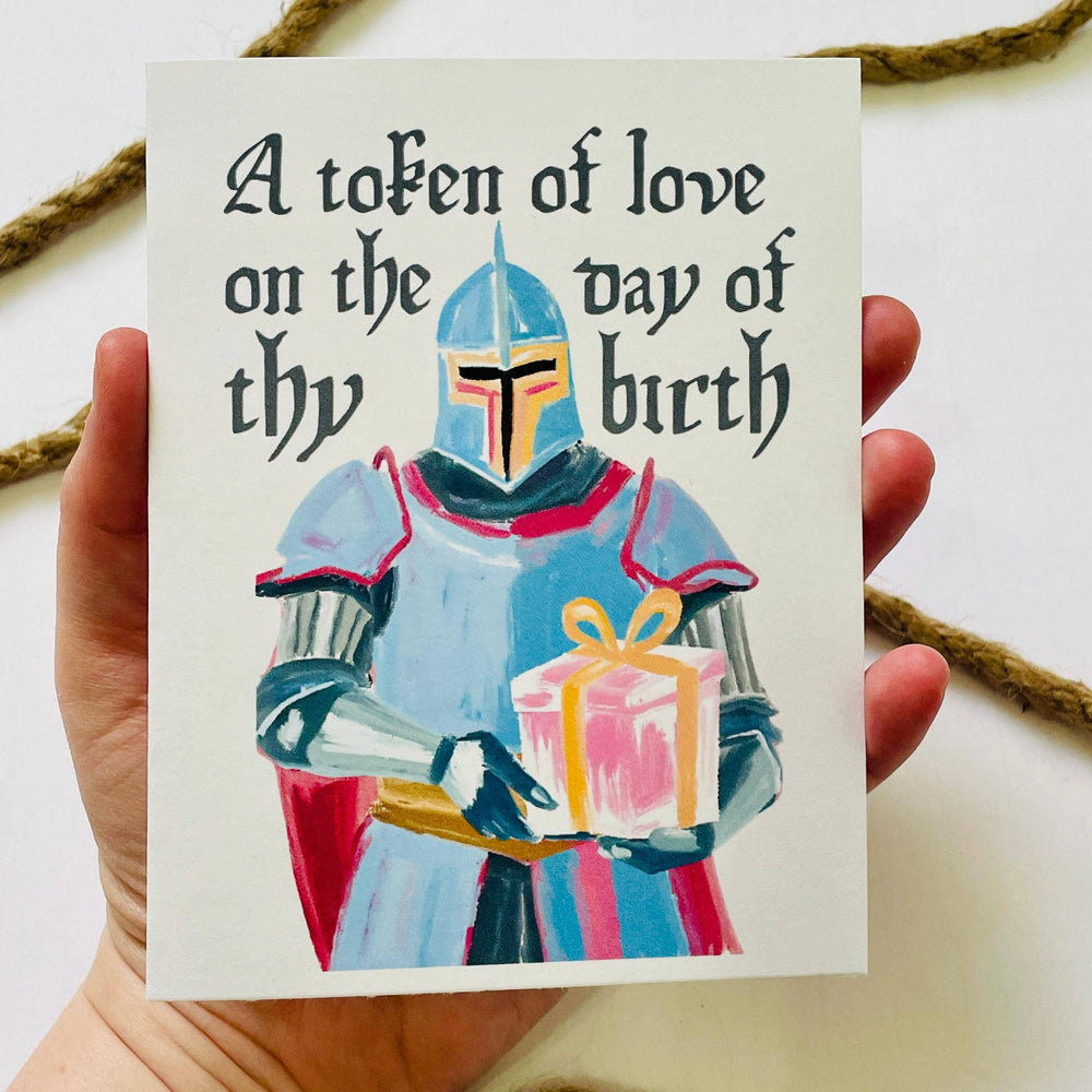 Medieval A Token of Love Birthday Card