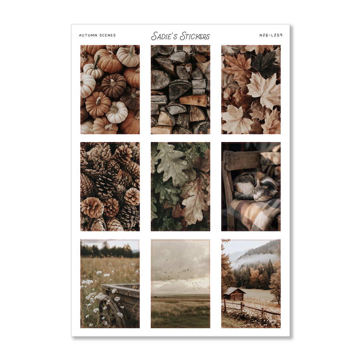 Autumn Scenes • The Autumn Edit Sticker Sheet