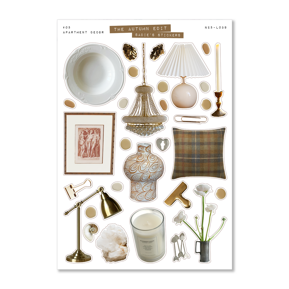 Apartment Decor • The Autumn Edit Sticker Sheet