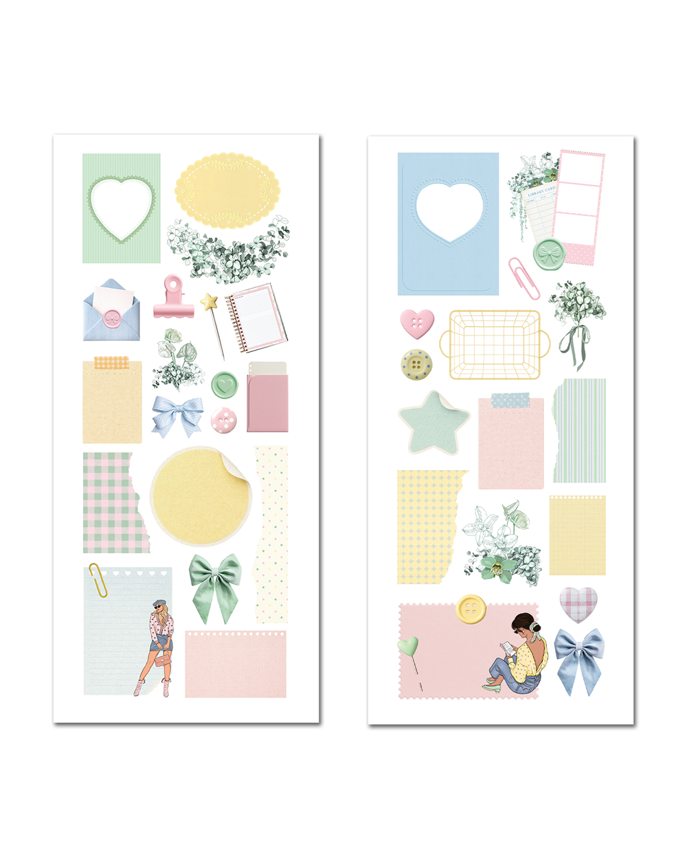 Paper Pastels Ephemera Stickers
