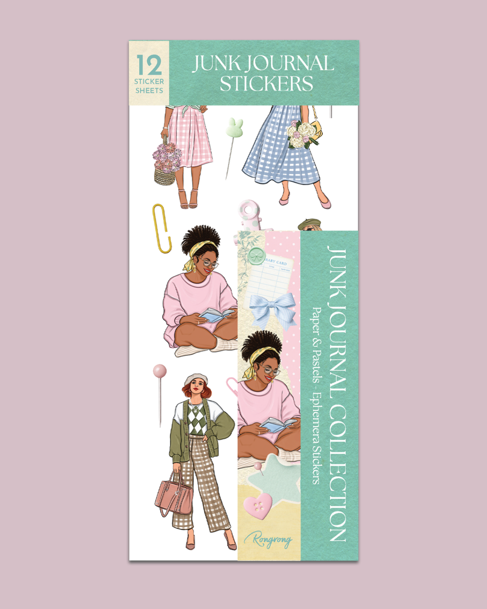 Paper Pastels Ephemera Stickers
