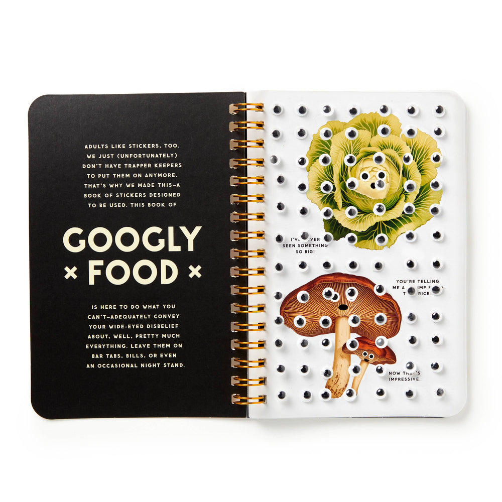 Brass Monkey Googly Food Sticker Book
