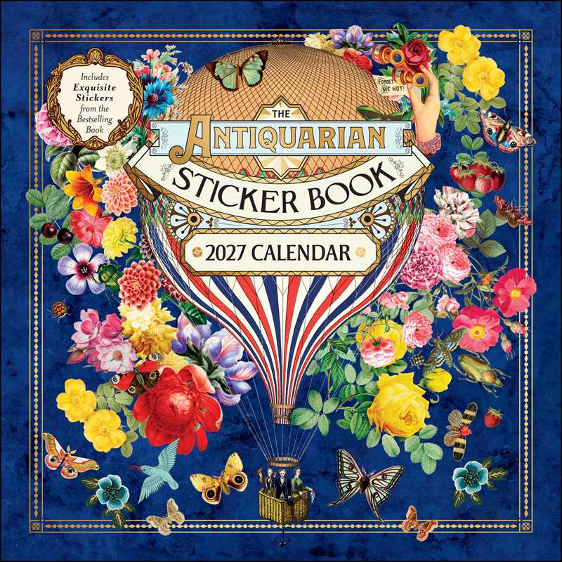 Antiquarian Sticker Book 2027 Wall Calendar by Macmillan  Children's Books