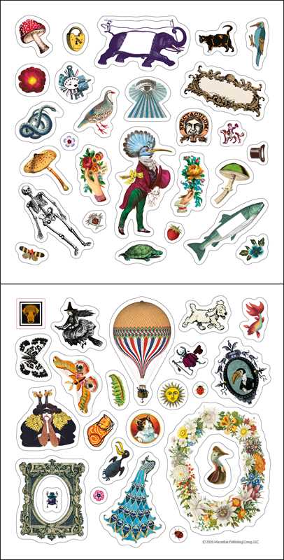 Antiquarian Sticker Book 2027 Wall Calendar by Macmillan  Children's Books