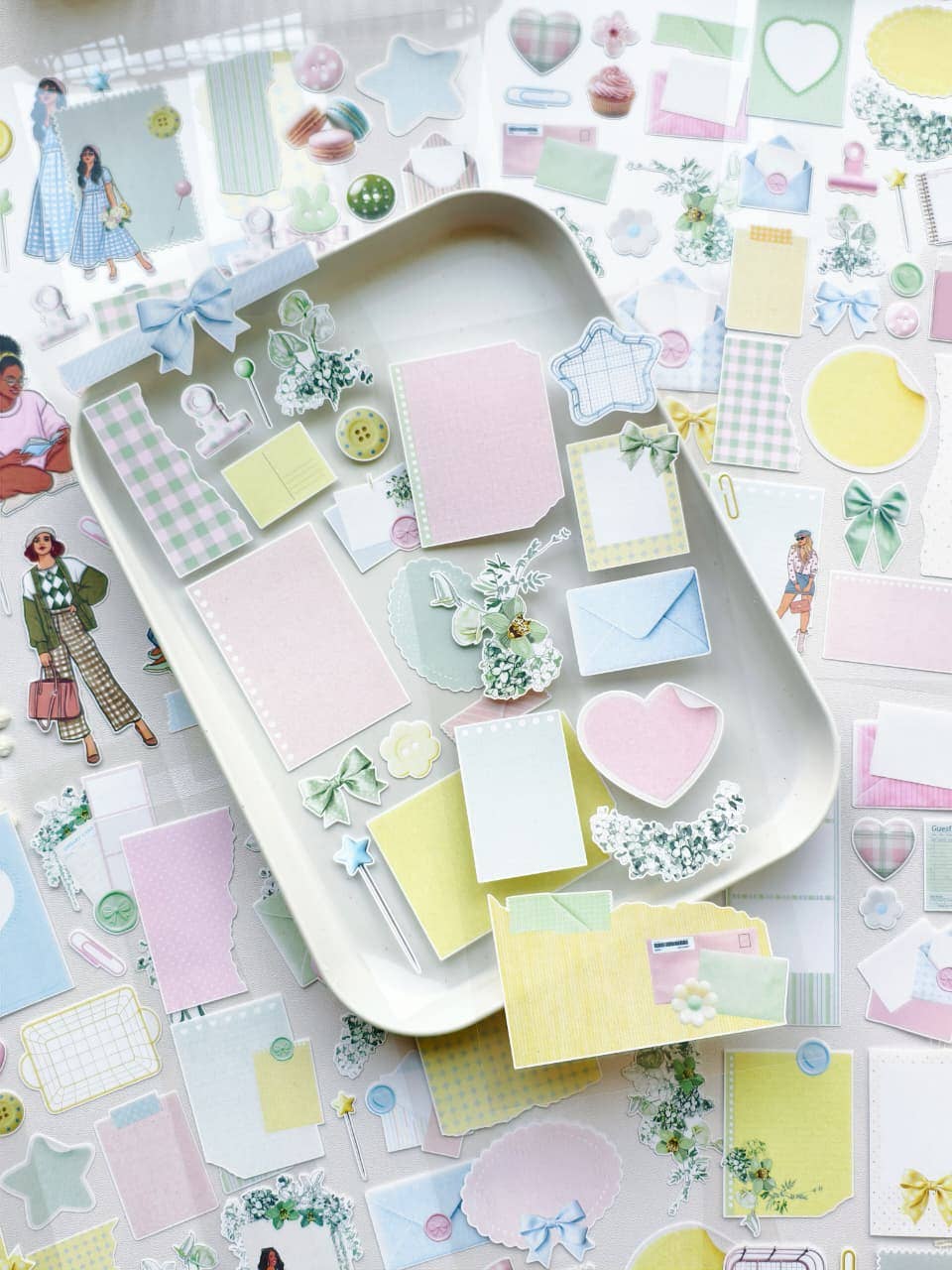 Paper Pastels Ephemera Stickers
