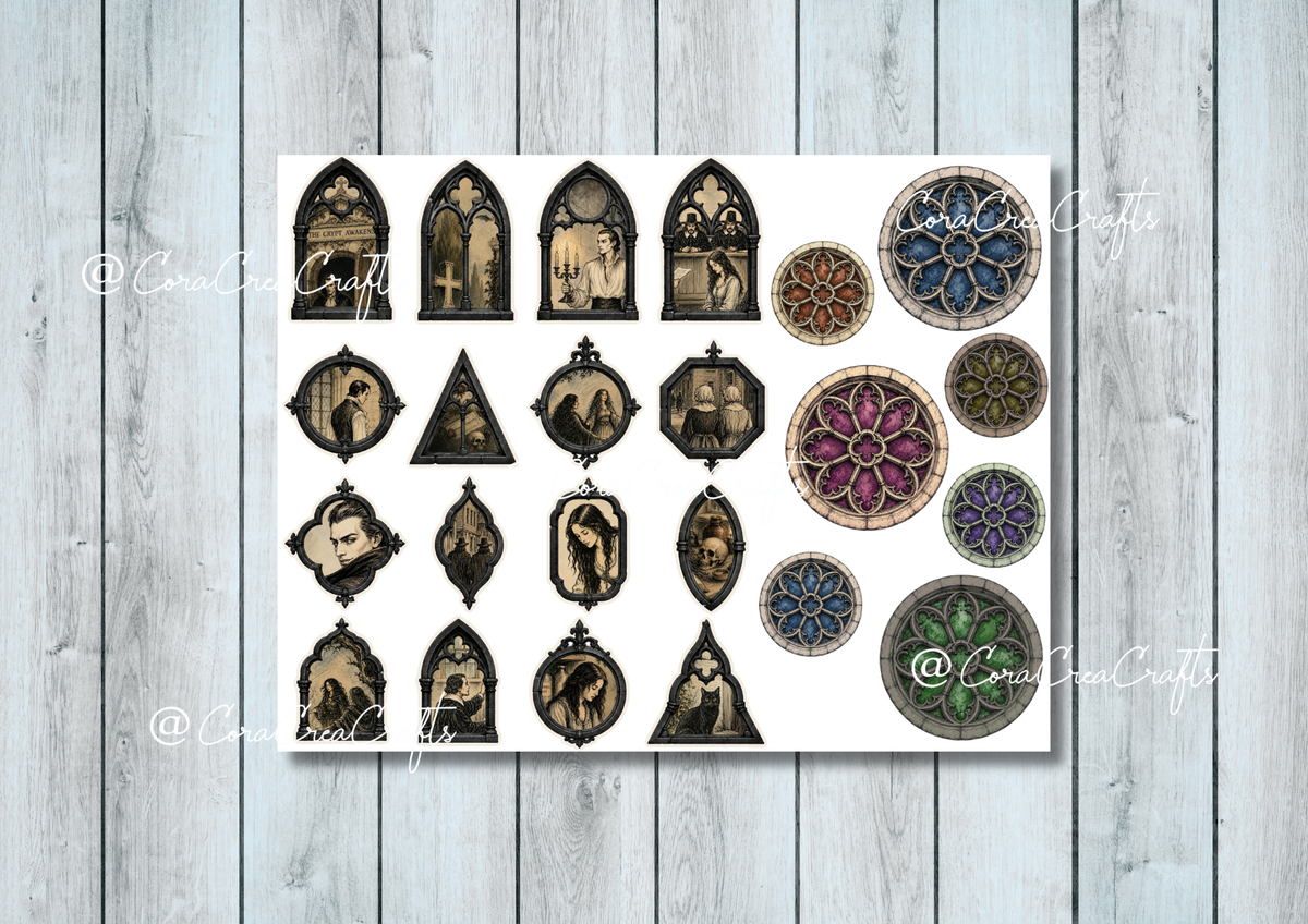 Witches & Vampires Digital Journal Kit