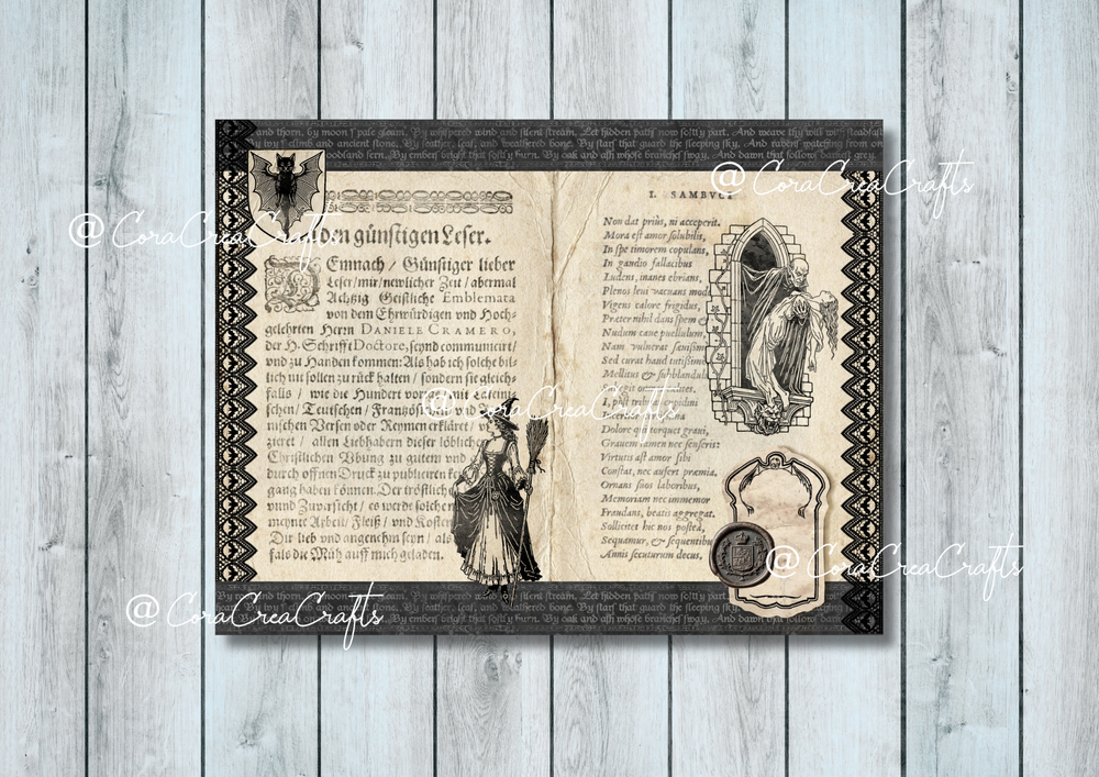 Witches & Vampires Digital Journal Kit