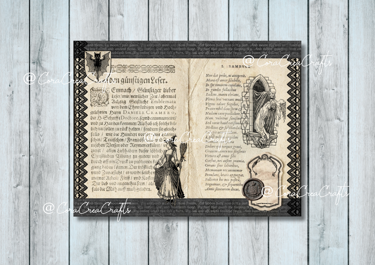 Witches & Vampires Digital Journal Kit