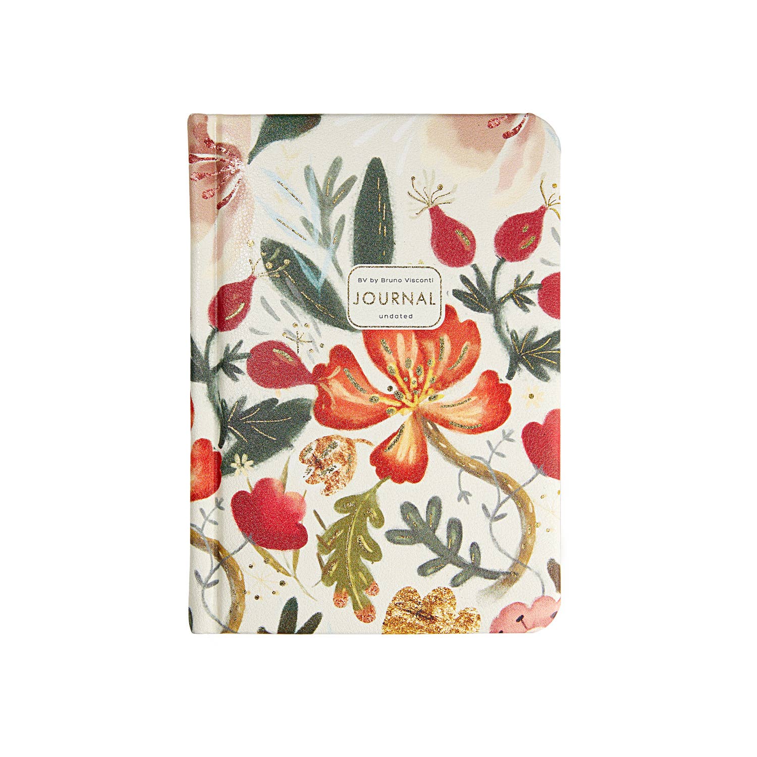 A6 Vegan Leather Hardcover Daily Planner - Bloom Flowers