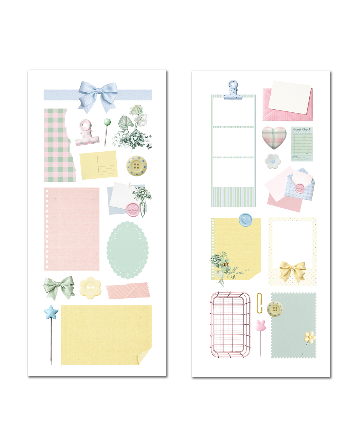 Paper Pastels Ephemera Stickers