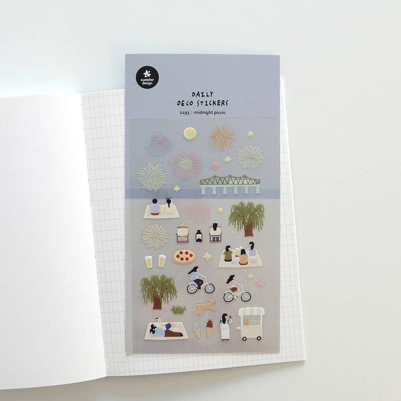 Suatelier Midnight picnic Stickers