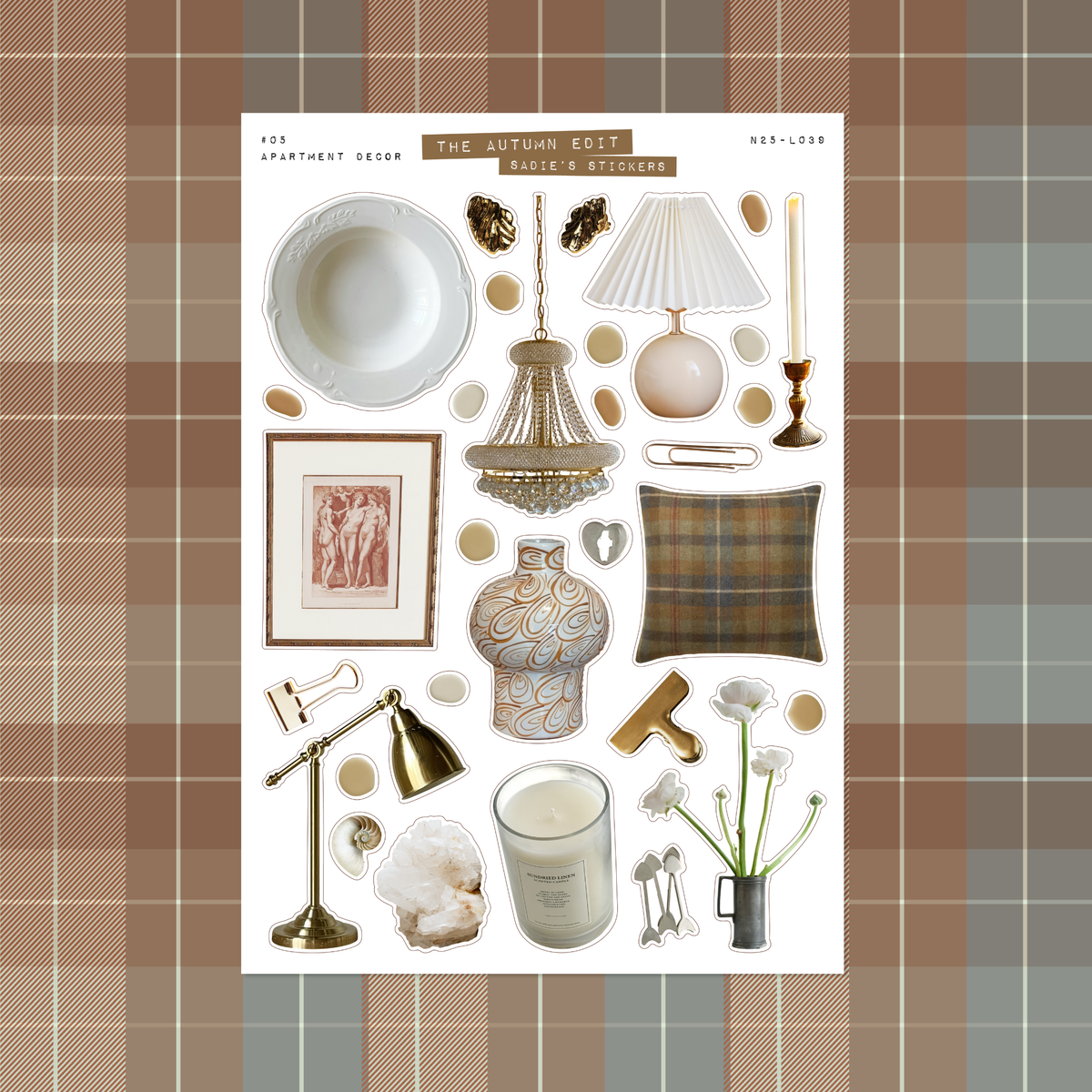 Apartment Decor • The Autumn Edit Sticker Sheet