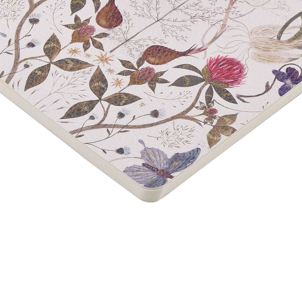 Vegan Leather A5 Notebook - Symmetrical Flora