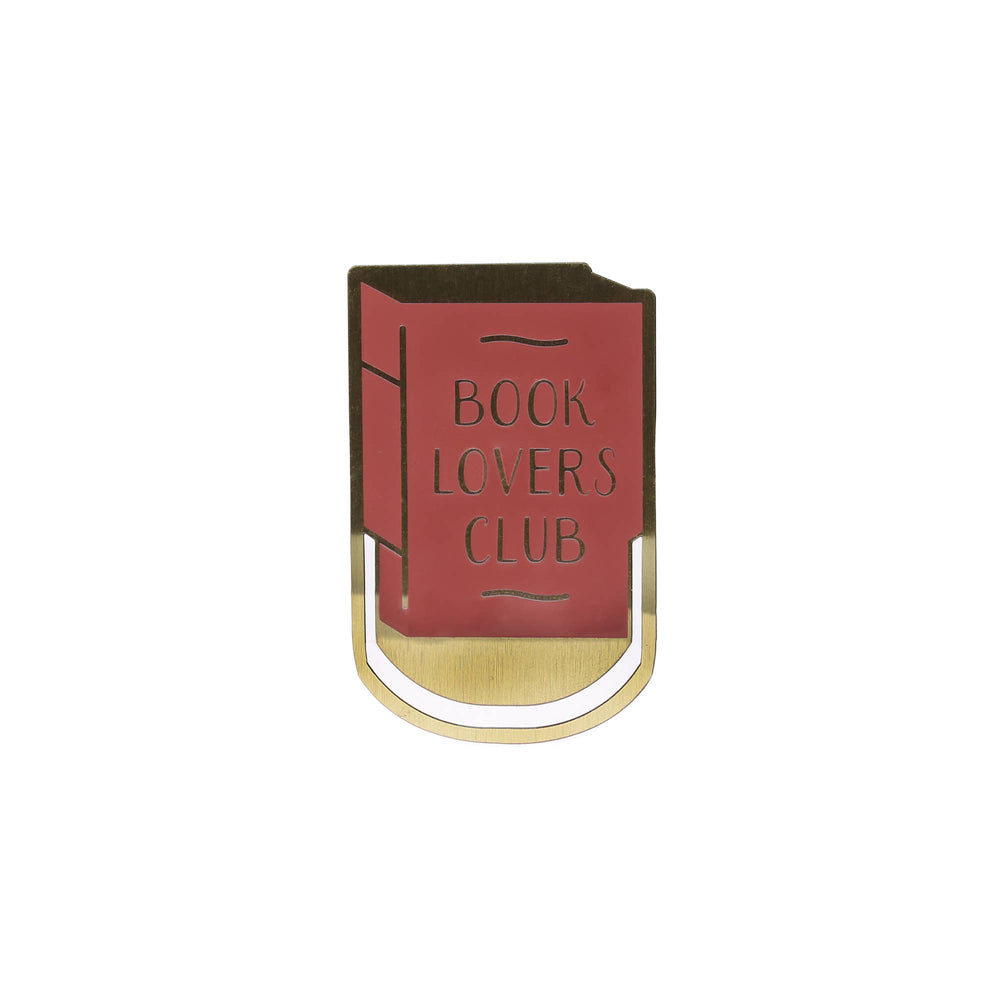 Metal Bookmark Book Lovers Club Literary Book