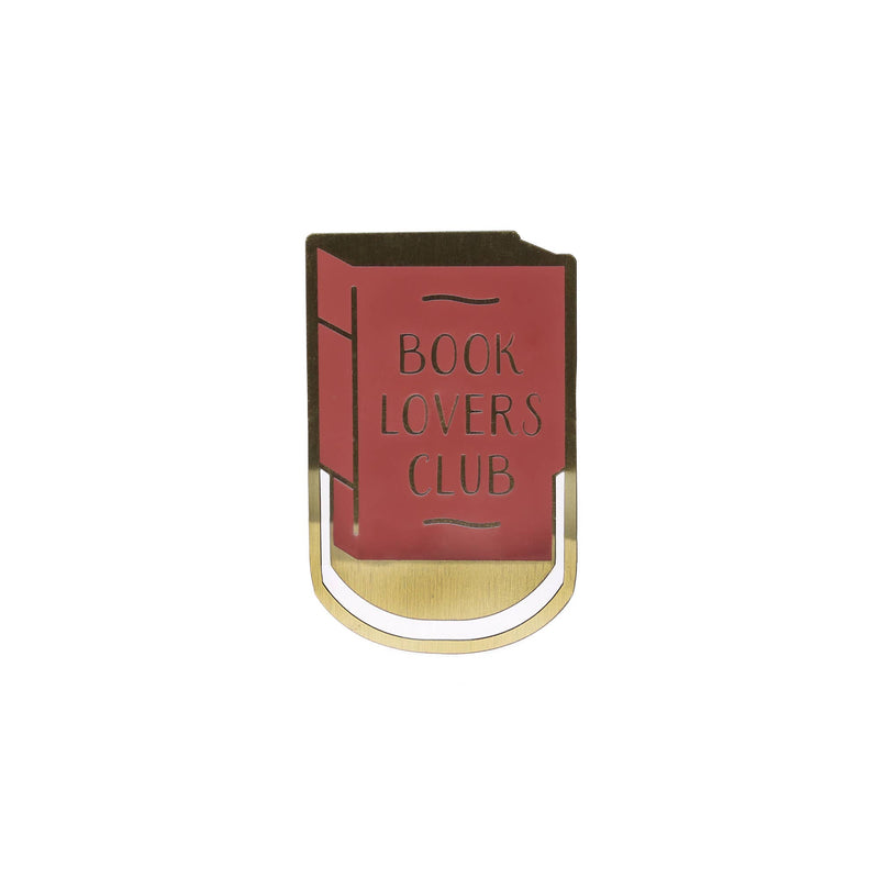 Metal Bookmark Book Lovers Club Literary Book