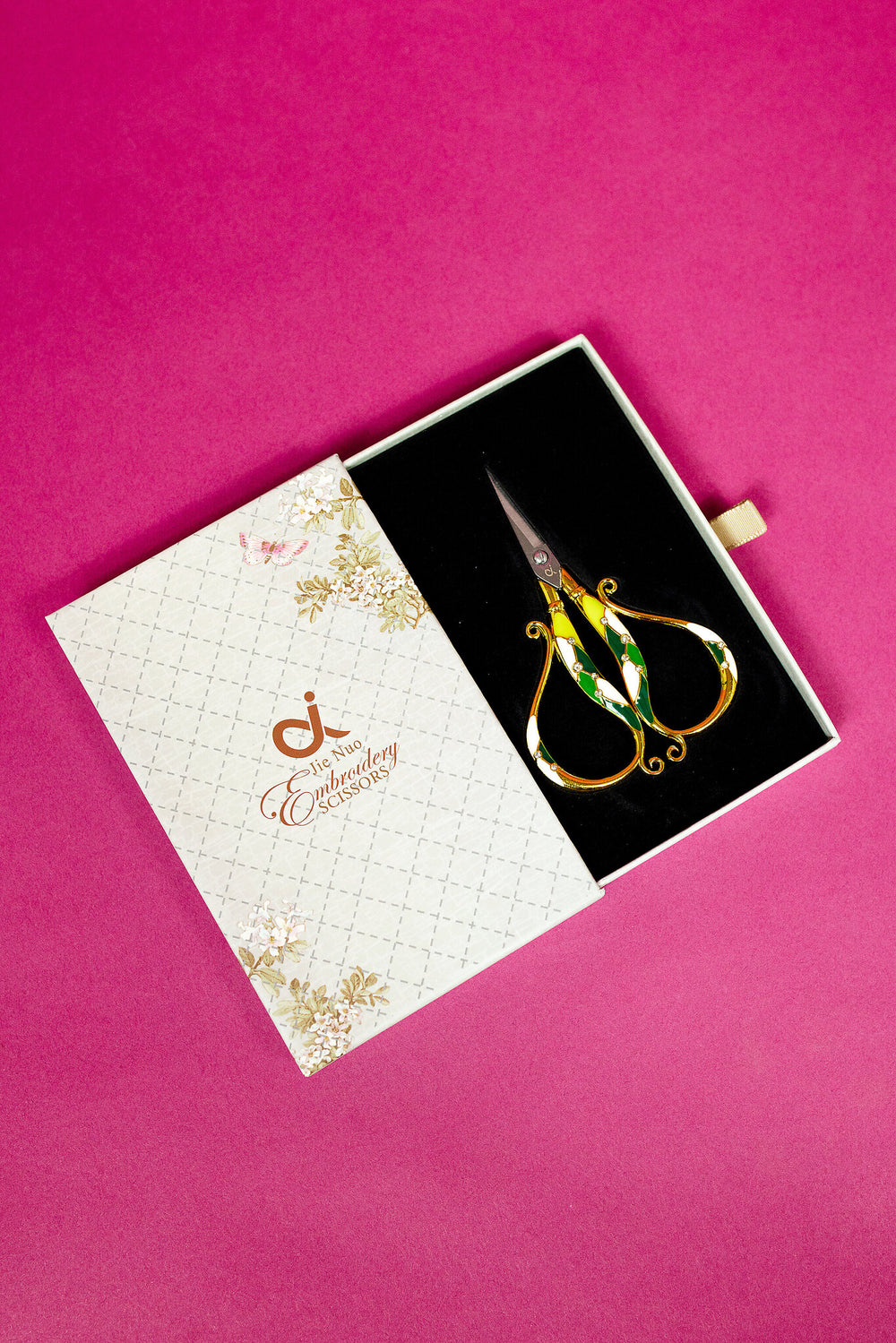 Bejeweled Scissors - Emerald Green