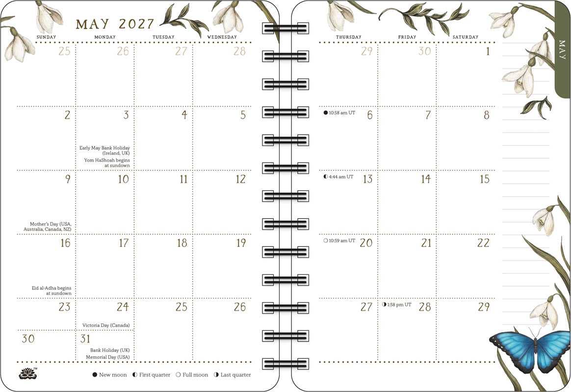 Woodland Wardens Weekly Planner 2027