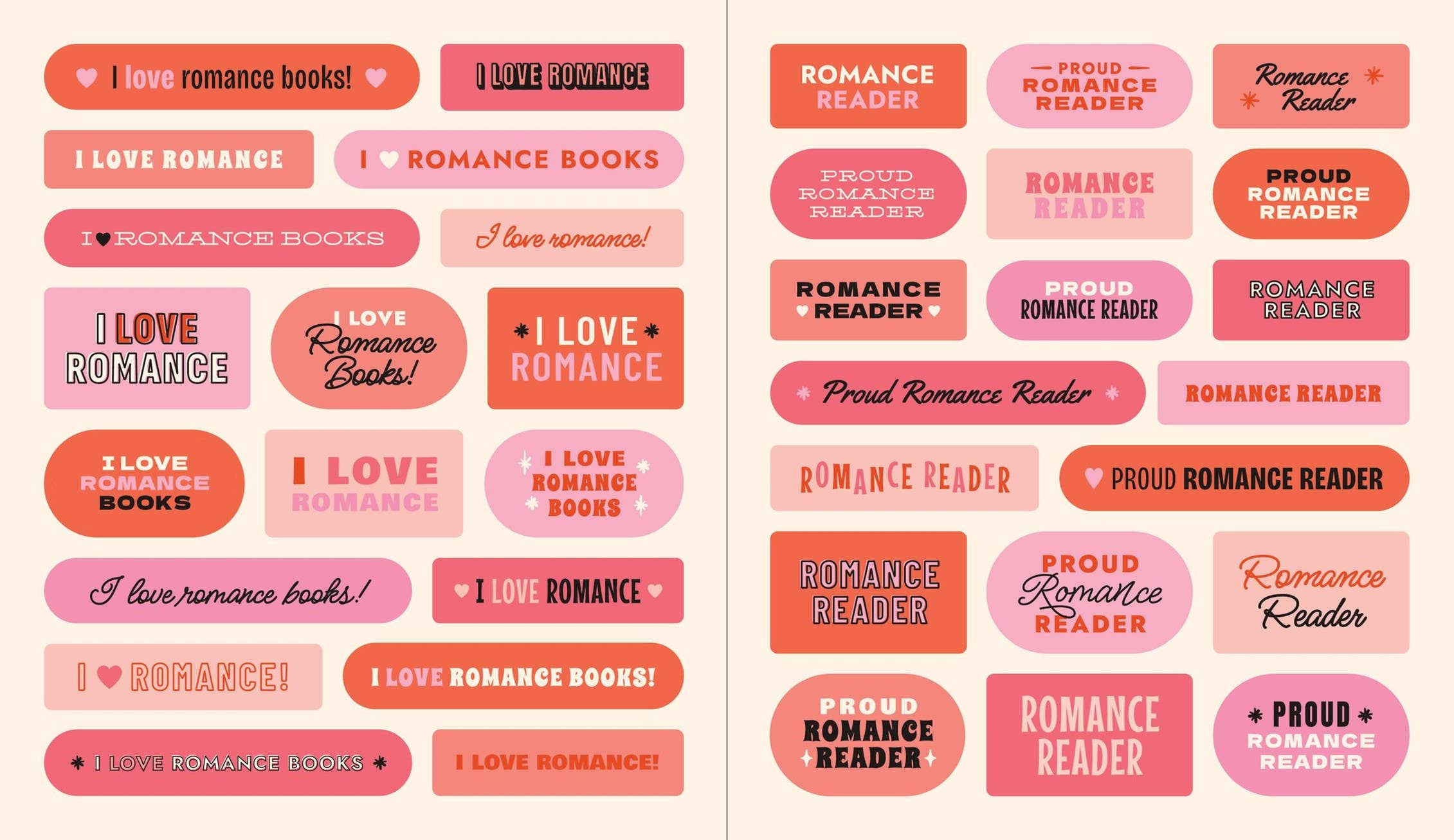 A Romance Reader's Sticker Book