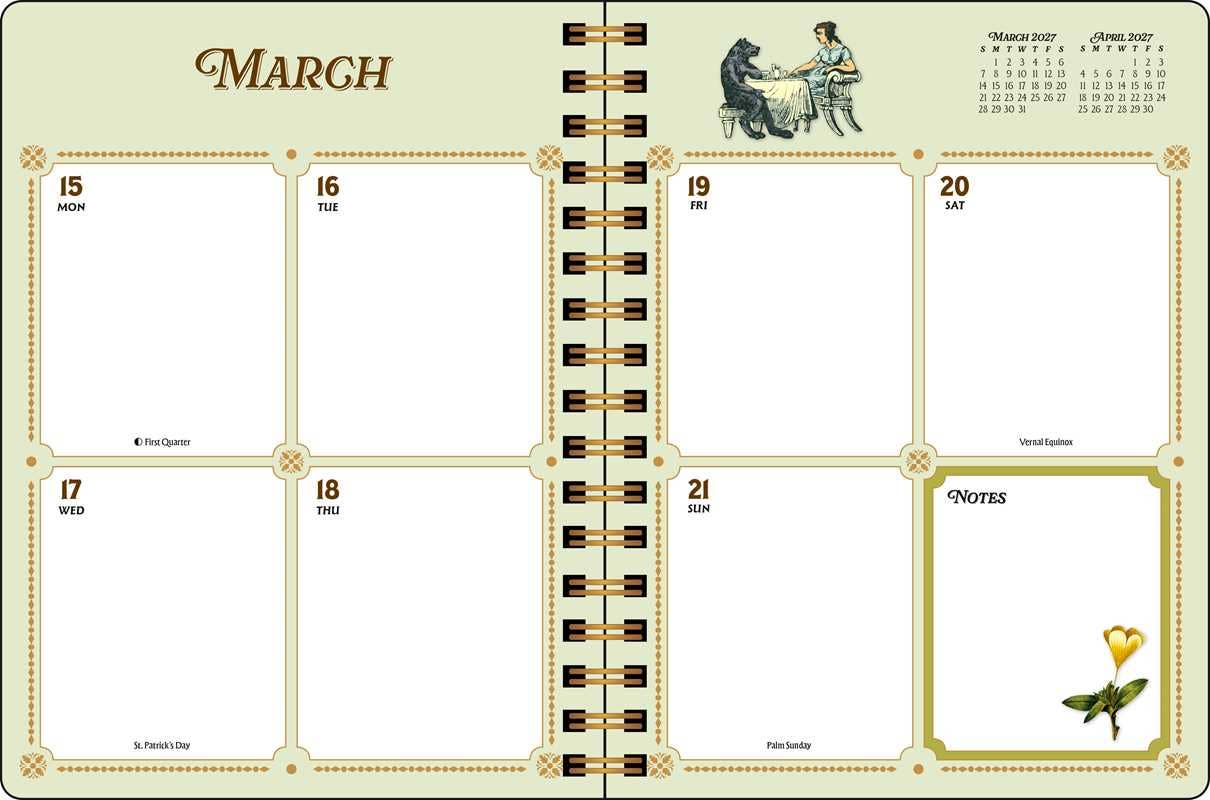 Antiquarian Sticker Book Planner 2027