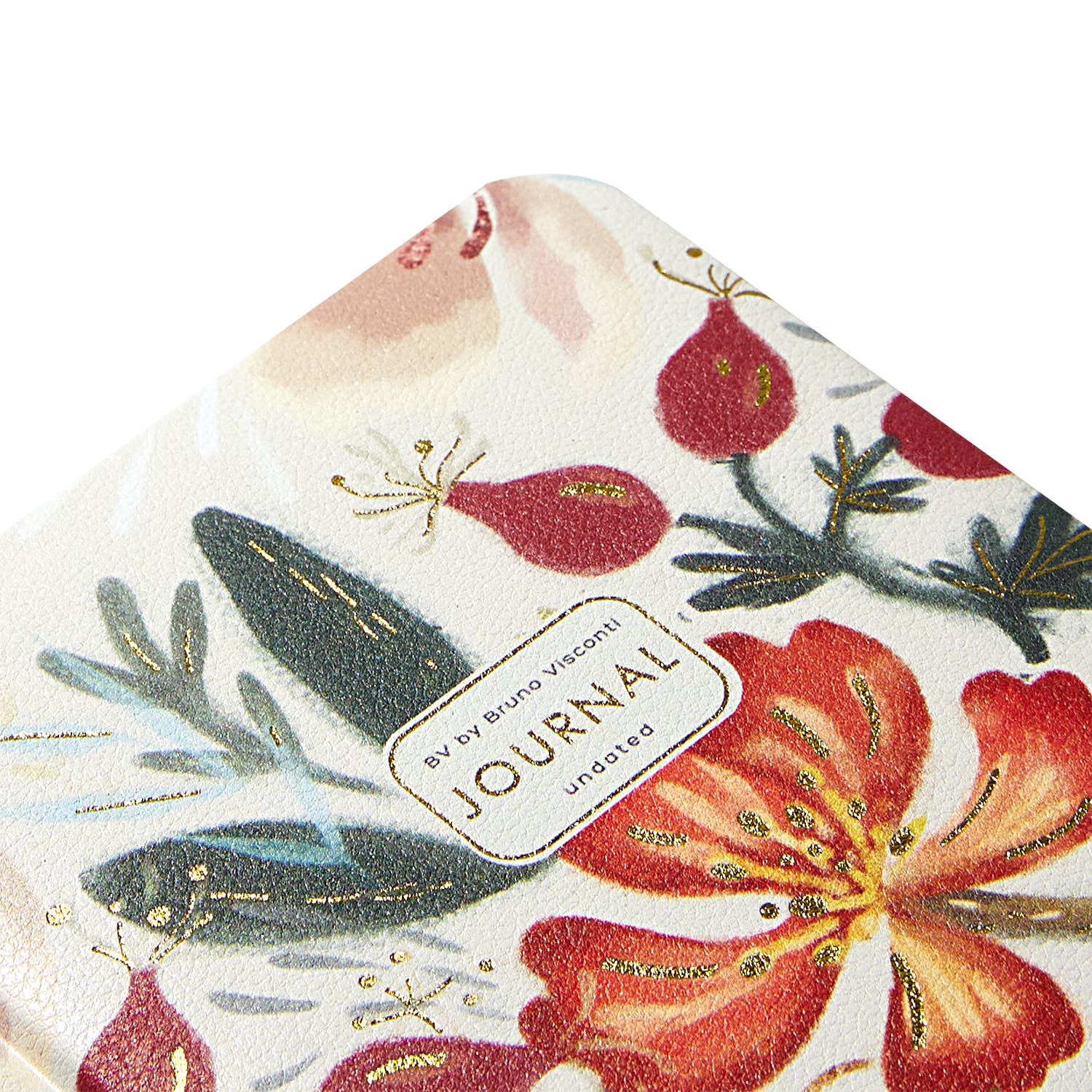 A6 Vegan Leather Hardcover Daily Planner - Bloom Flowers