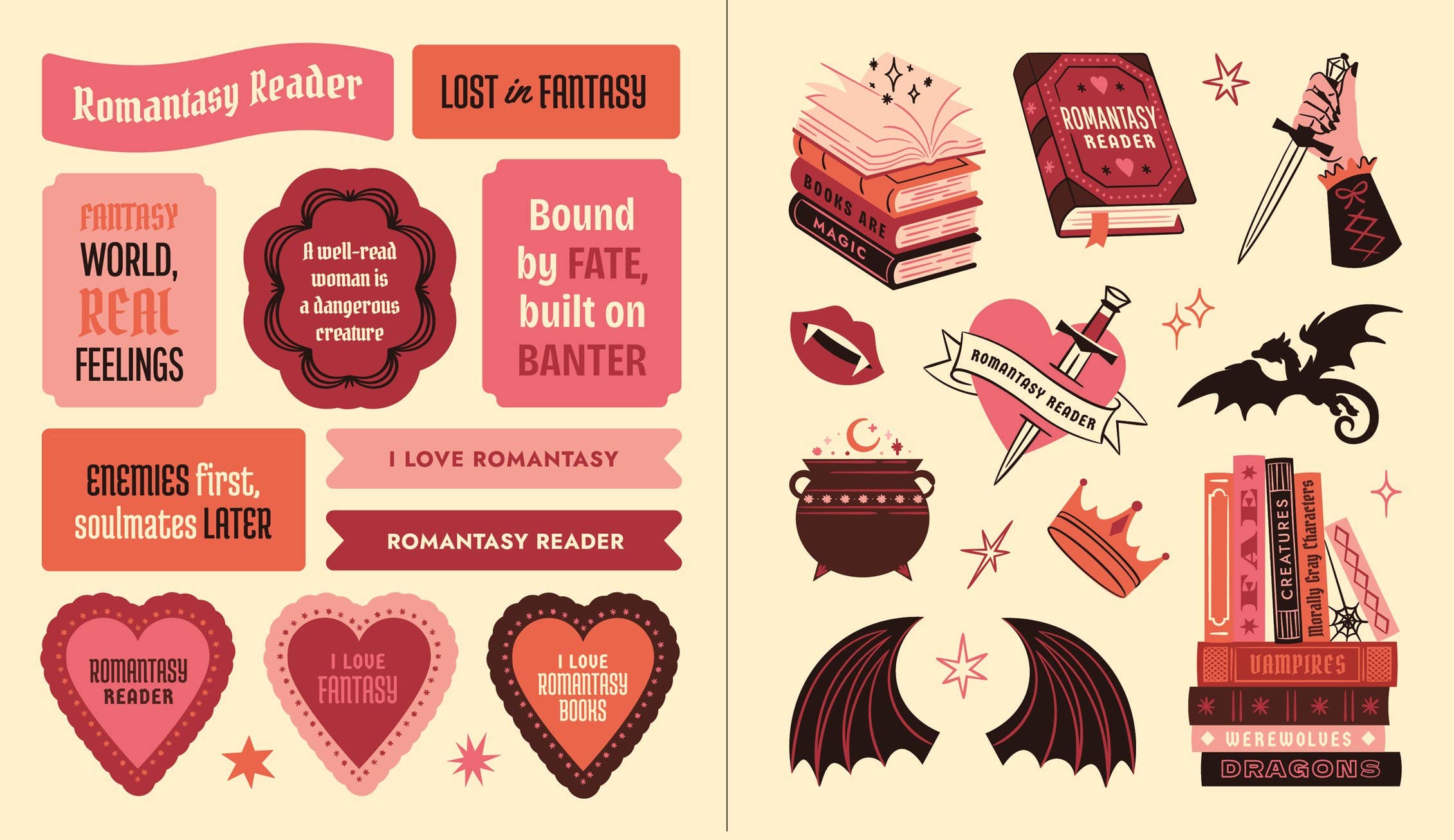 A Romance Reader's Sticker Book