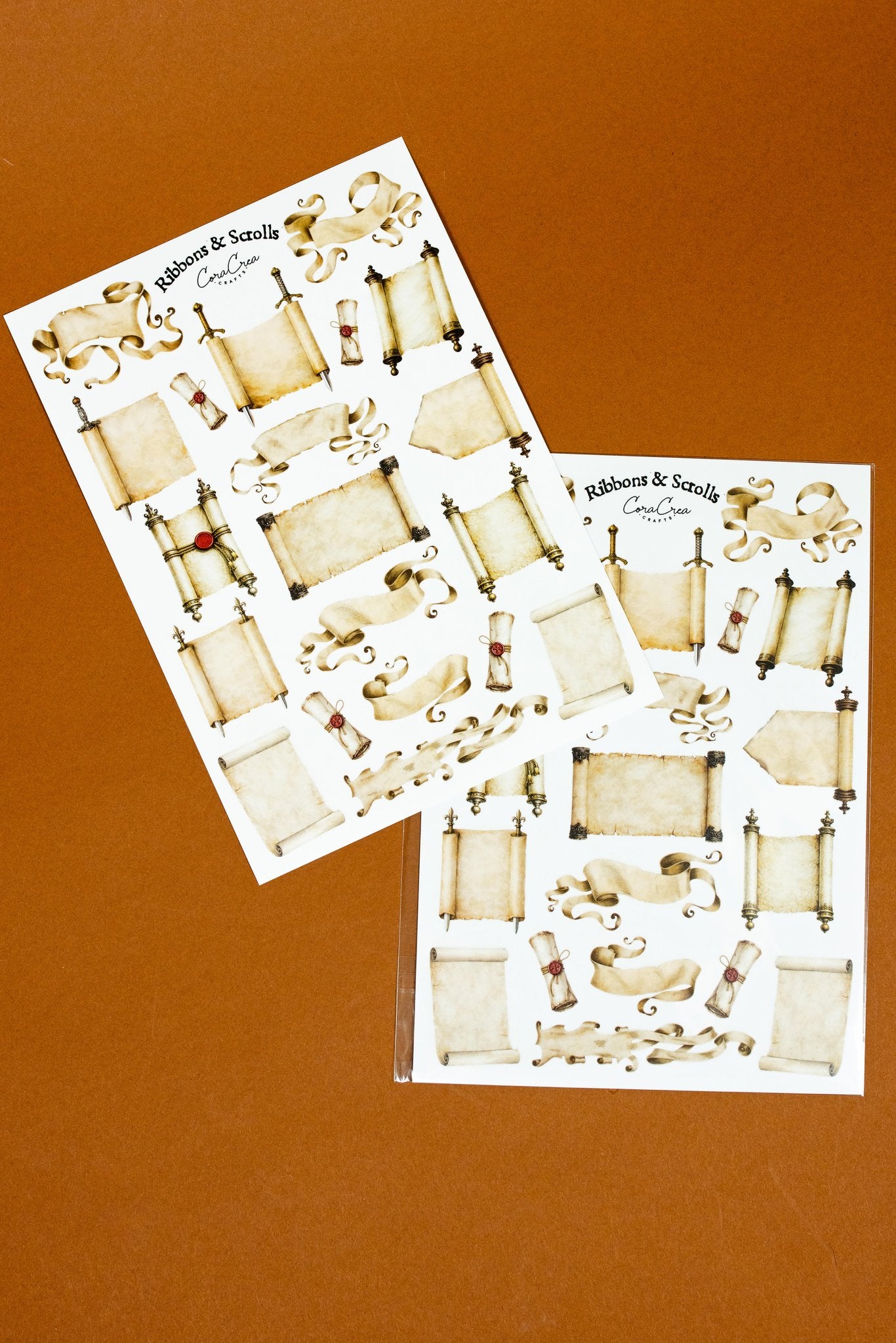 Ribbons & Scrolls Sticker Sheet
