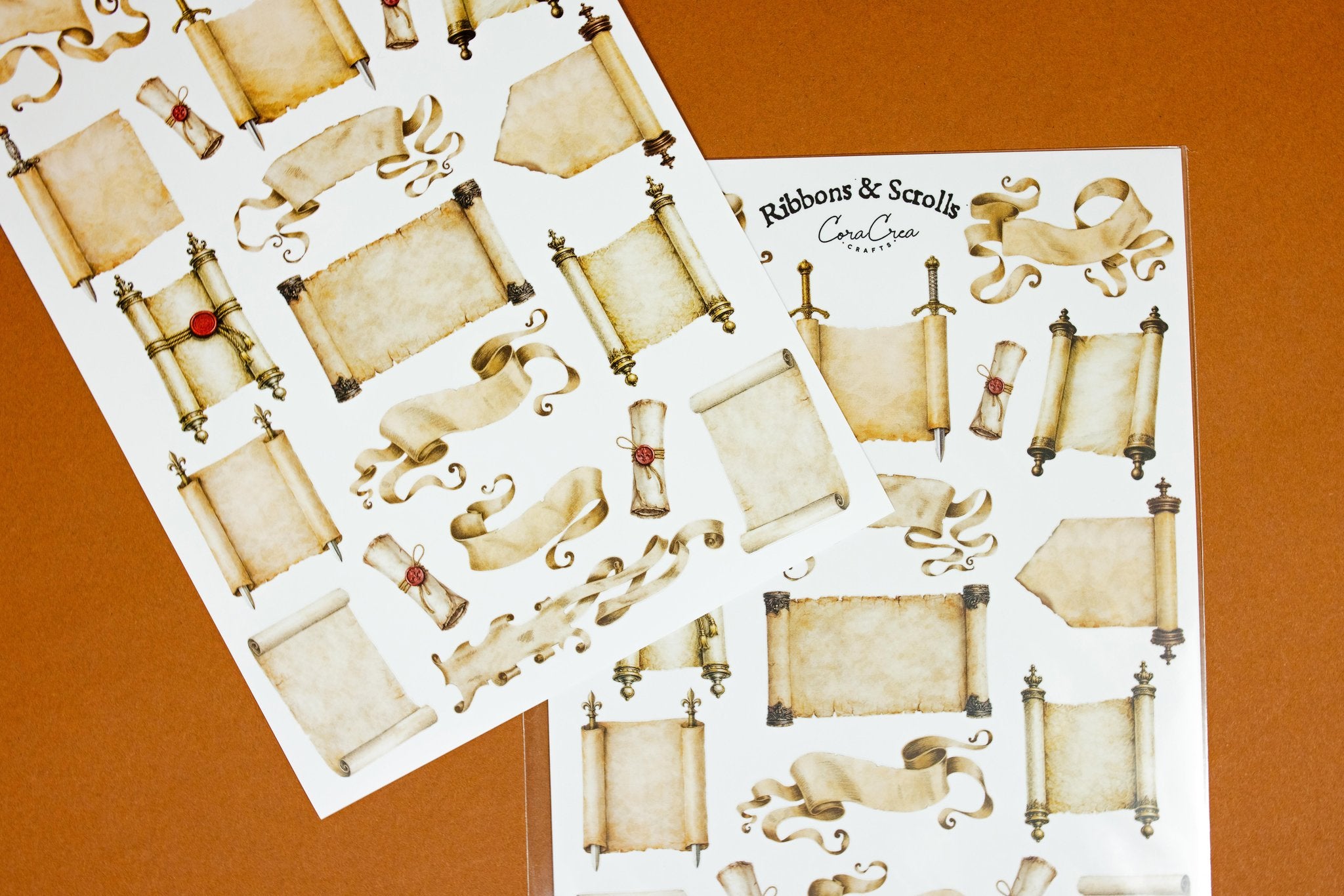 Ribbons & Scrolls Sticker Sheet