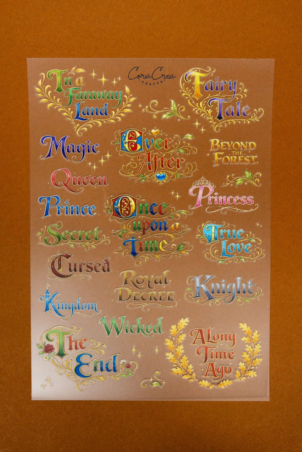 Fairytales Words Sheet