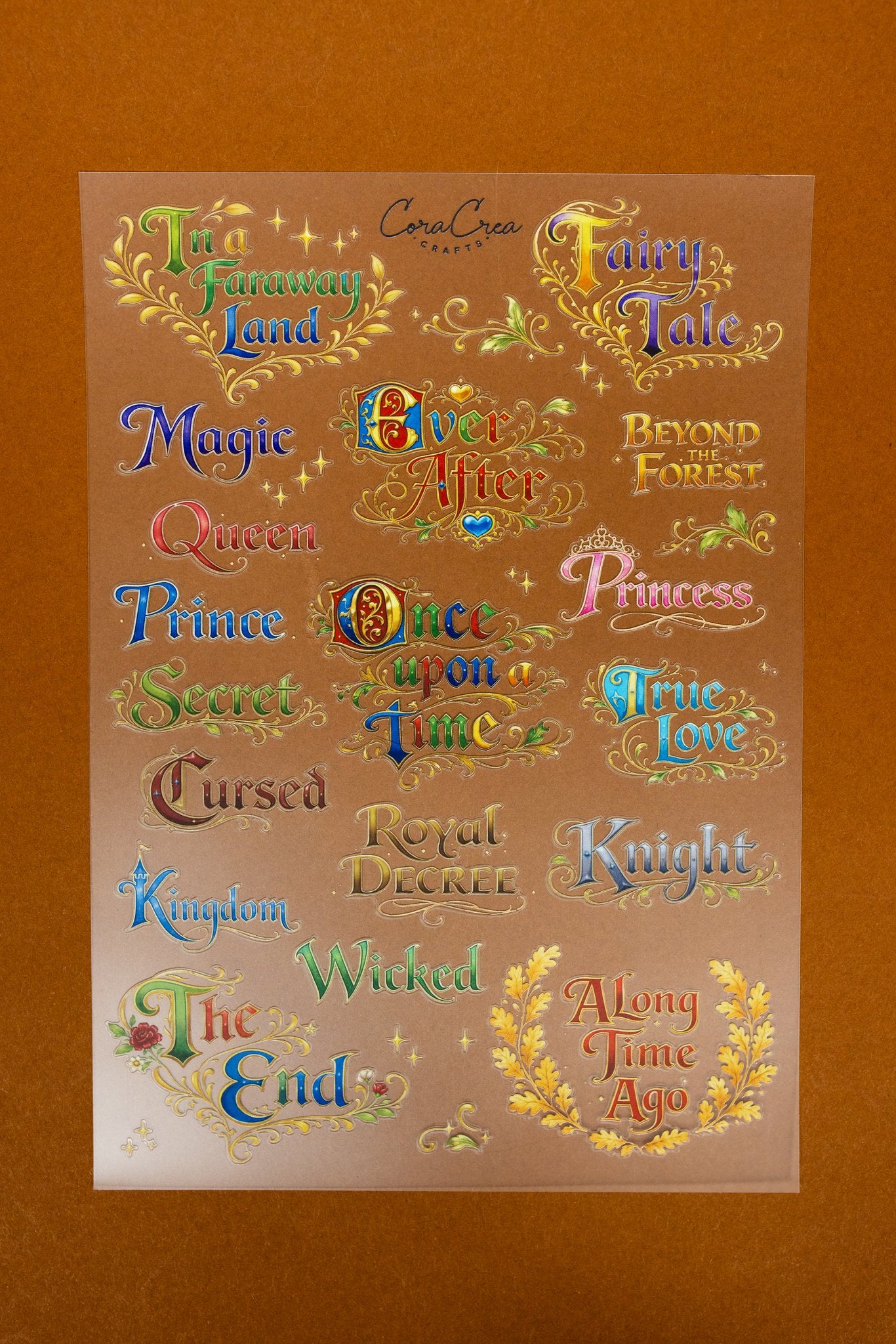 Fairytales Words Sheet
