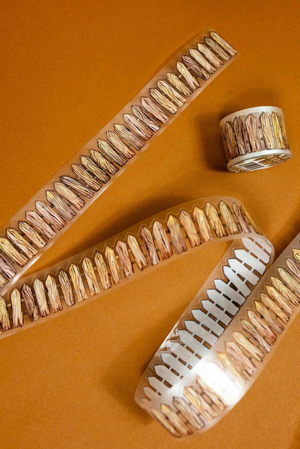 Wooden Fence Transparent Tape