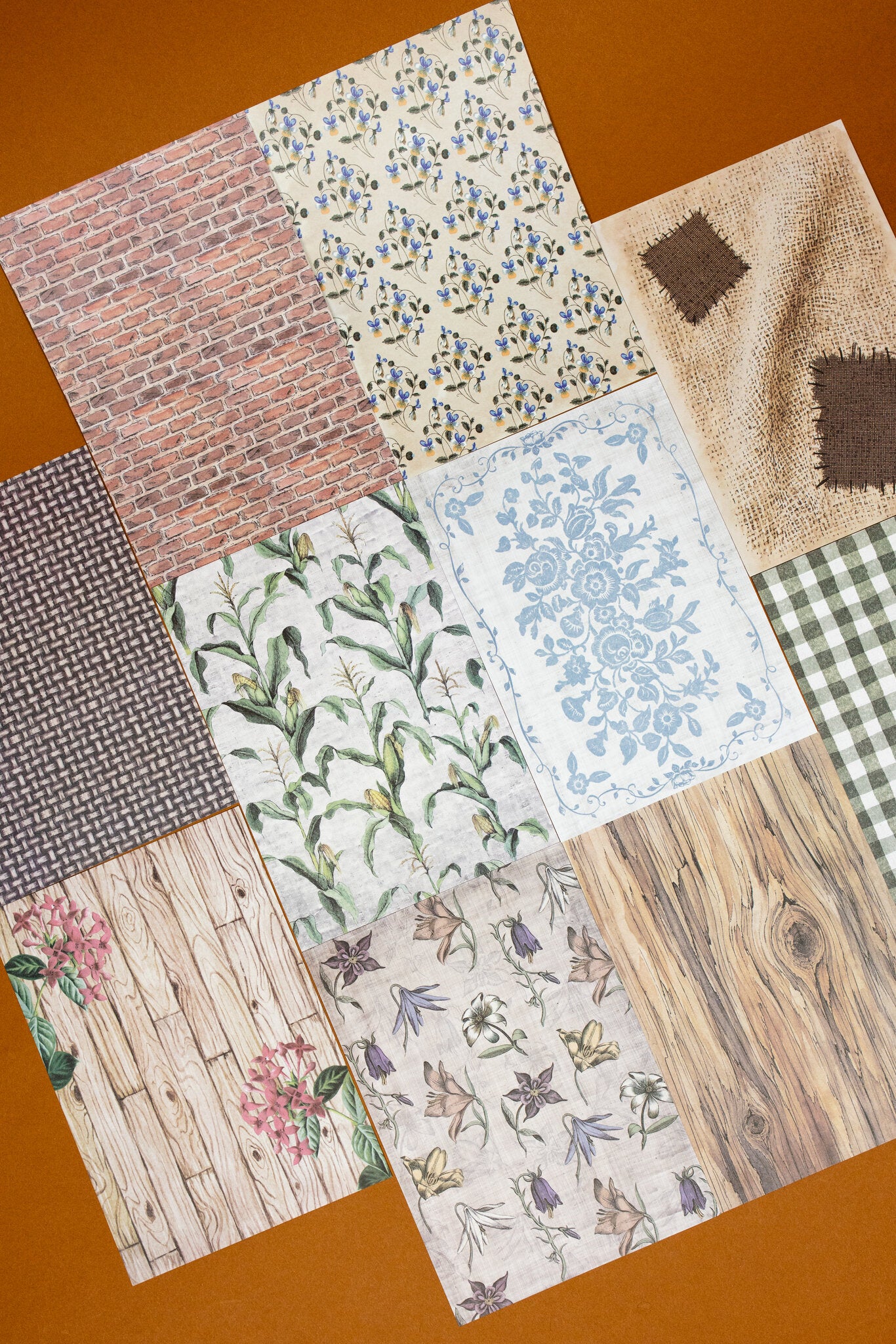 Cottagecore Backgrounds Paper Set