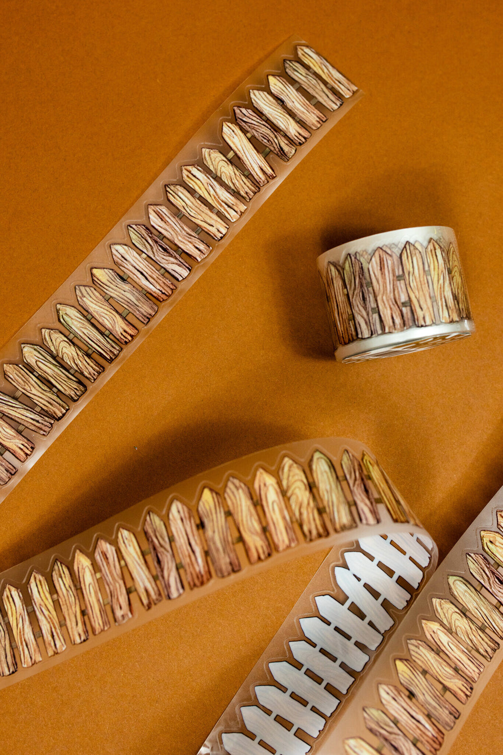 Wooden Fence Transparent Tape