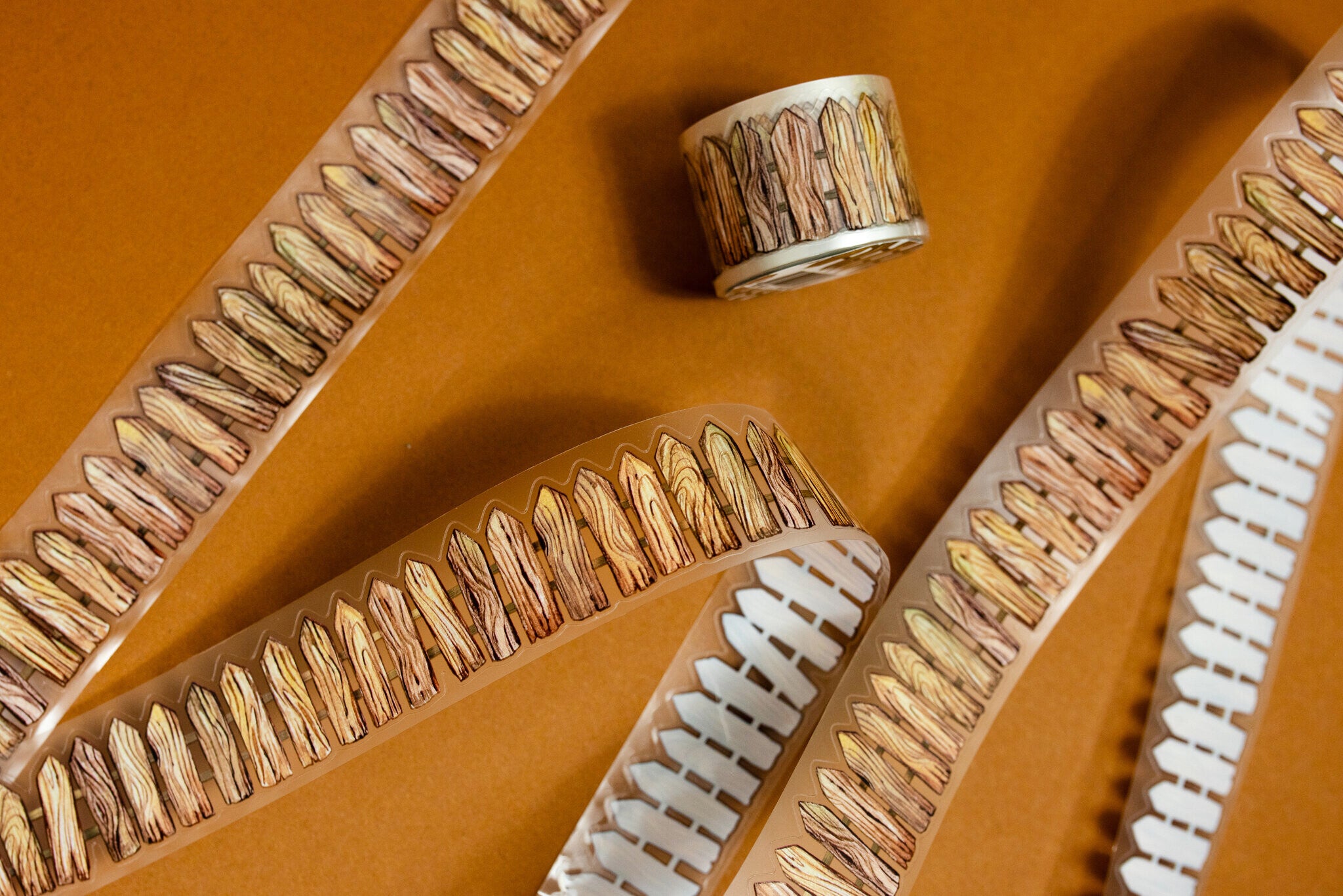 Wooden Fence Transparent Tape