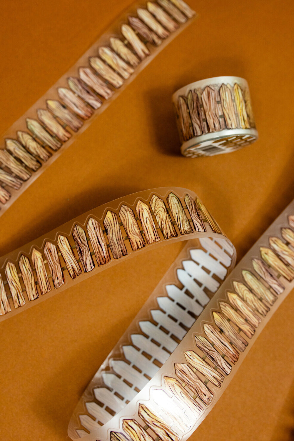 Wooden Fence Transparent Tape