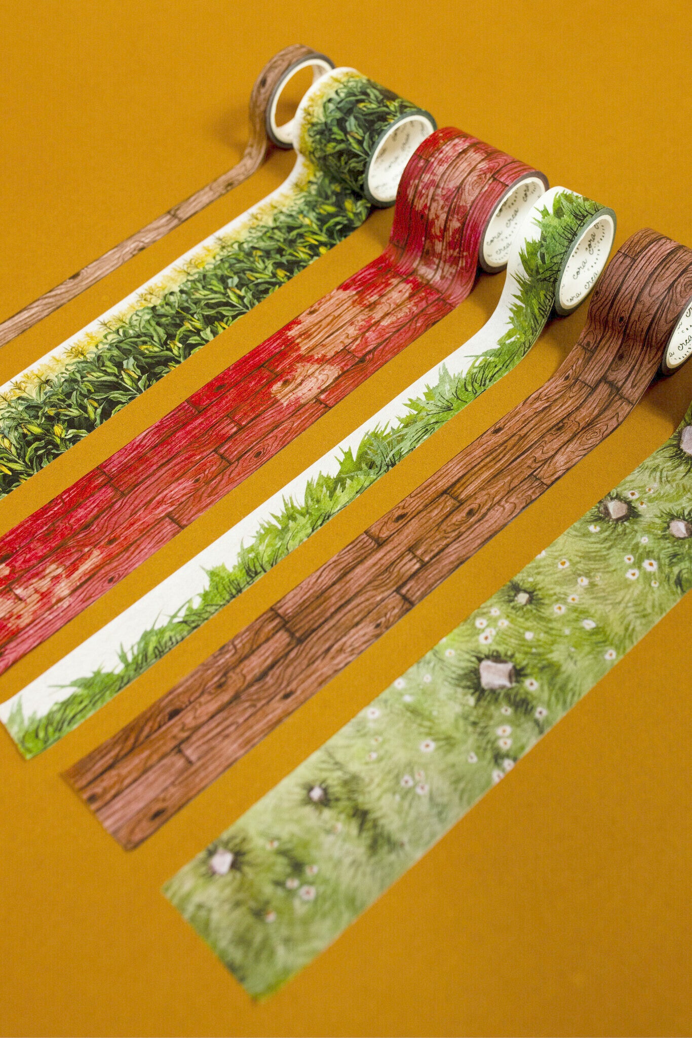 Farm Textures Washi Tape Set