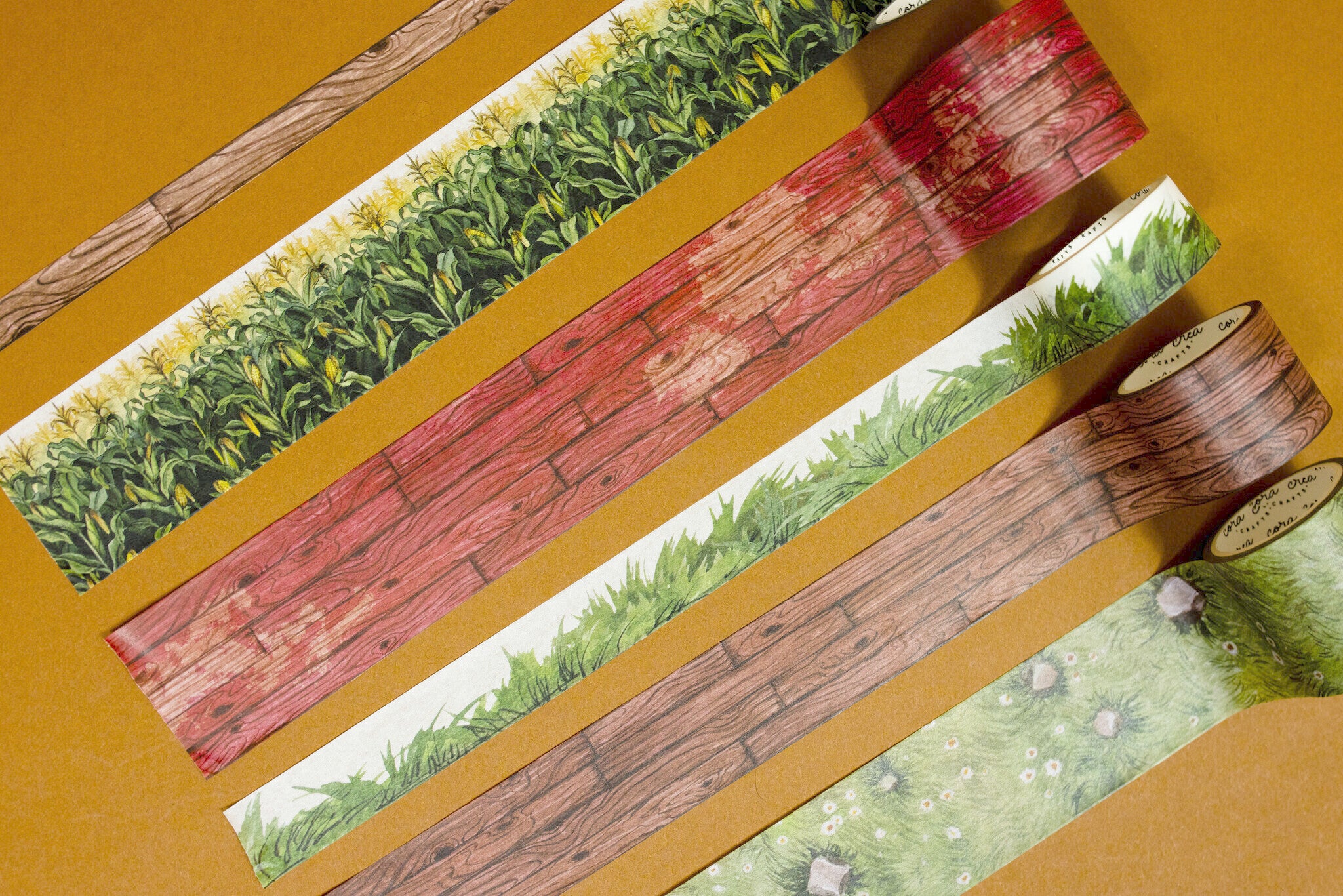 Farm Textures Washi Tape Set